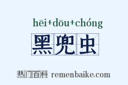 黑兜虫是什么意思的图片